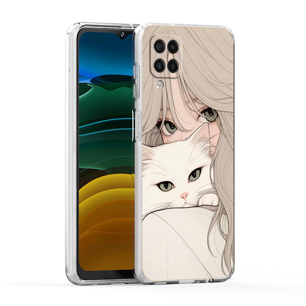 Cartoon Funny Boy Girl Couple Phone Case For Samsung A13 A33 A35 A55 A73 A53 A23 A51 A71 A21S A31 A41 A05s A03S A15 A25 5G Cover
