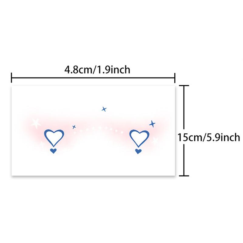 Christmas Face Sticker Corner Of Eyes Sticker Temporary Tattoos Body Art Party Self Adhesive Love Creative Cute Colorful Sweet