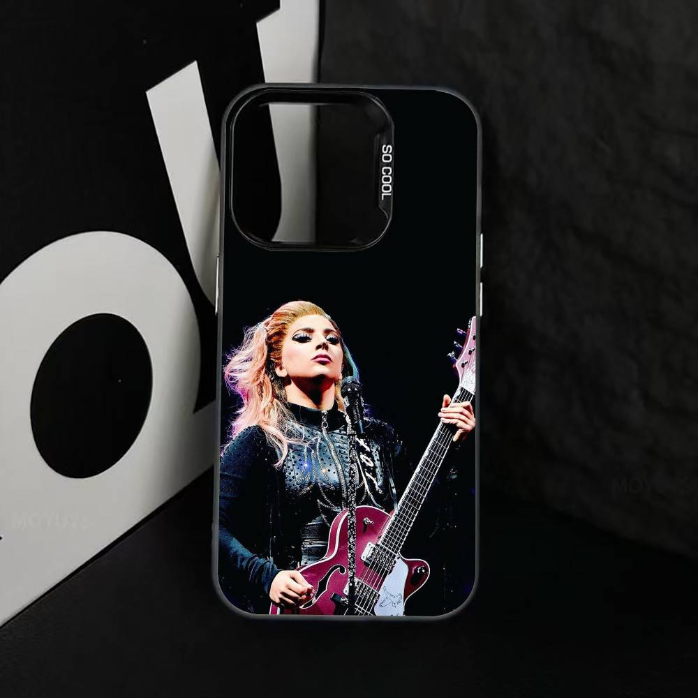 G-Gaga L-L Phone Case For iPhone 17,16,15,14,13,12,11 Plus,Pro Max,XS,Colored Silver Plated Inside Cover