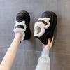 Winter Plus Samt Verdickte Schneestiefel, Damen Dicksohlige Wollige Baumwollschuhe, Erhöhte Außenbekleidung, Damen Baumwollschuhe