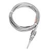 K Type Thermocouple Probe 18in NPT Adjustable Stainless Steel Temperature Sensor with 3 Meter