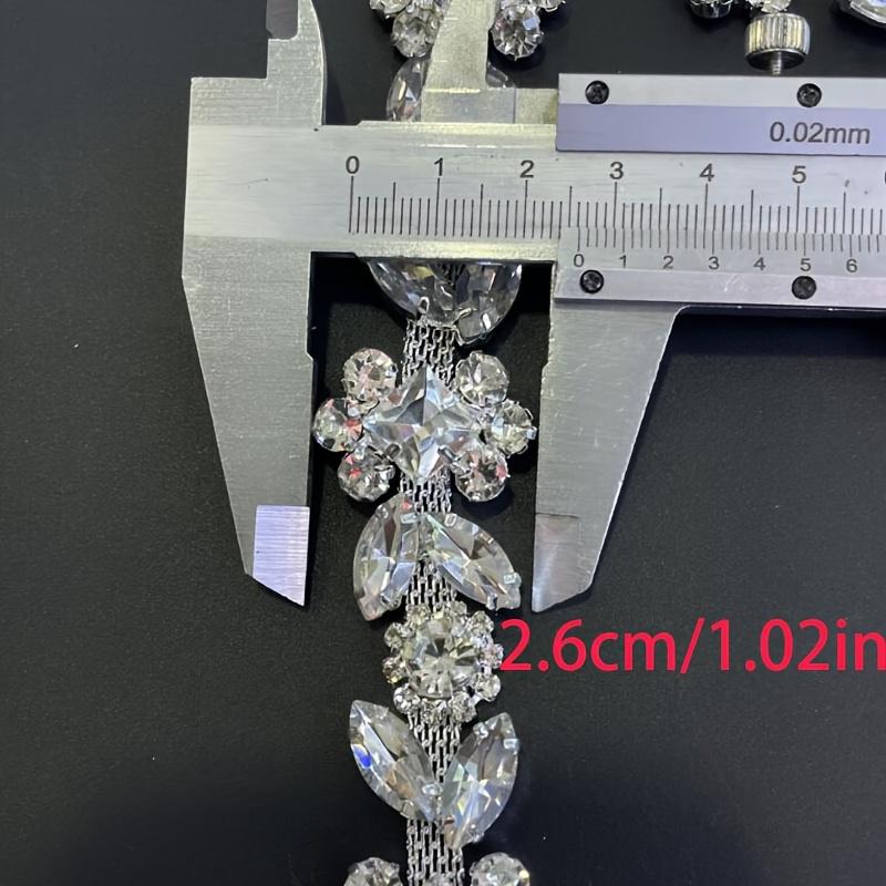 

1 шт. Кришталевий ланцюжок з стразами Широка блискуча DIY оздоба Декоративна діамантова плечова лямка Модні аксесуари для капелюхів сумок одягу