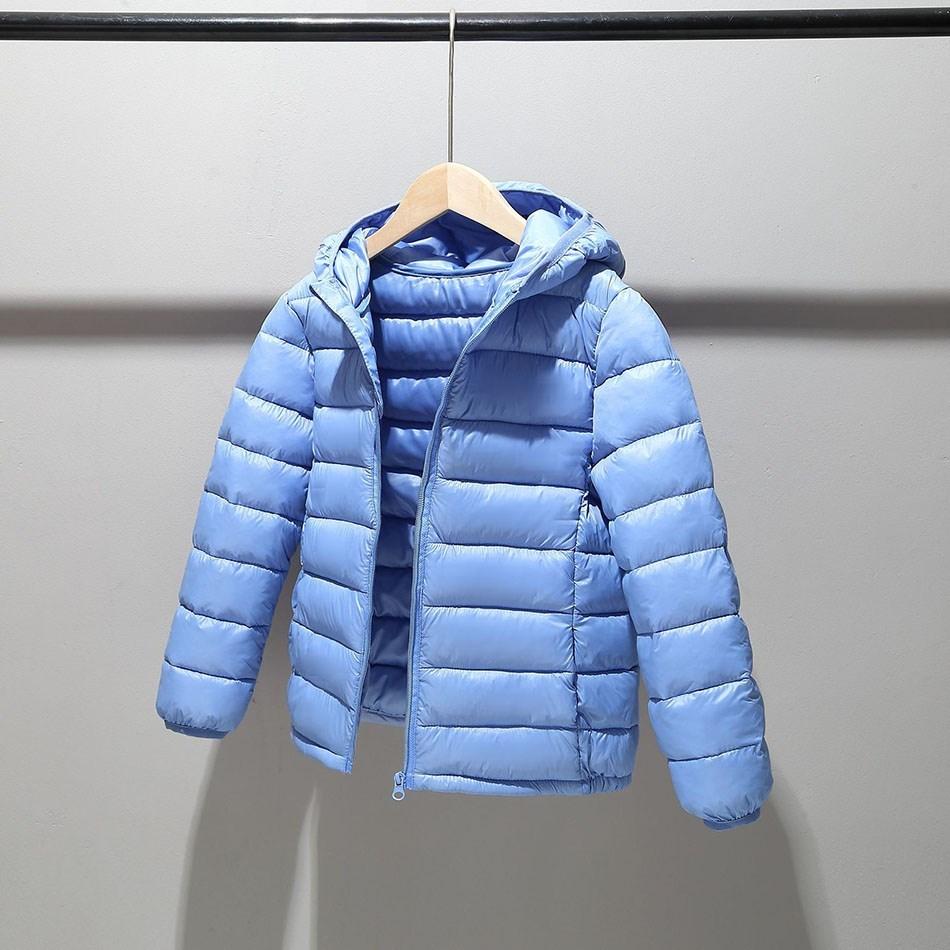 2025 Boy Girl Outerwear Teen Hooded Cotton Padded Tops Teenager Light Clothes Children Korean Puffer Jacket Zipper Warm Snowsuit