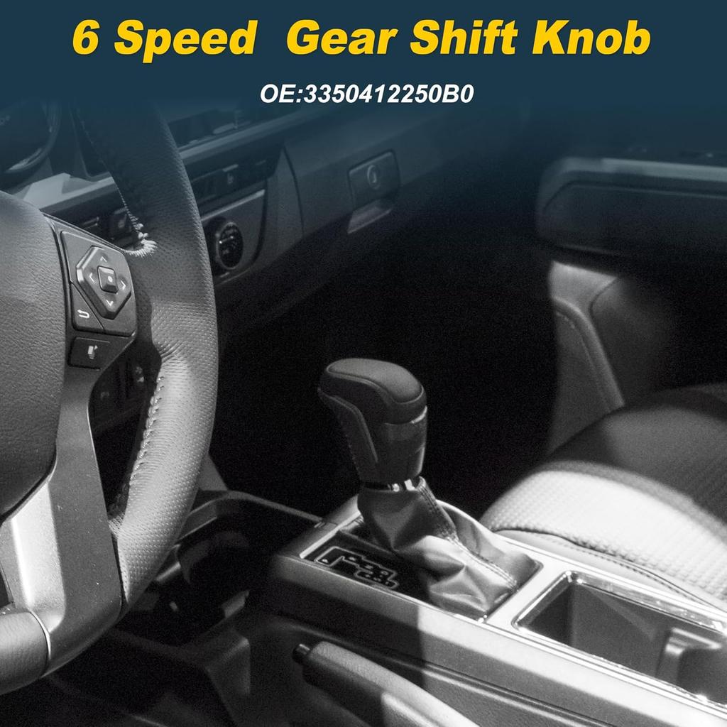 6 Speed Manual Transmission Gear Shifter Knob Handle for Toyota Tacoma 2005-2016 No.3350412250B0 Manual Shift Gear Lever Knob Gear Shift Knob