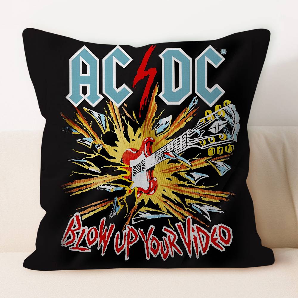 Acdc Band Personligt Kuddöverdrag Barnrum Vild Fest Dekor Kuddfodral Barn Födelsedag Dusch Present