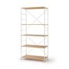 Edelstahl Einheit Eichenholz Regal 86cm x 41cm x Wand Bücherregal Regal, Set, Breit, Groß, (W.) (D.) 175,5cm (H.), 83266981, Regal,