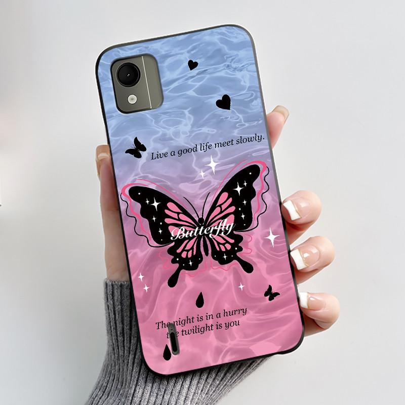 Cute Case For Nokia C110 4G Fundas Capa Printing Shell Protective Cover Soft Silicone Cartoon Phone Casing Coque