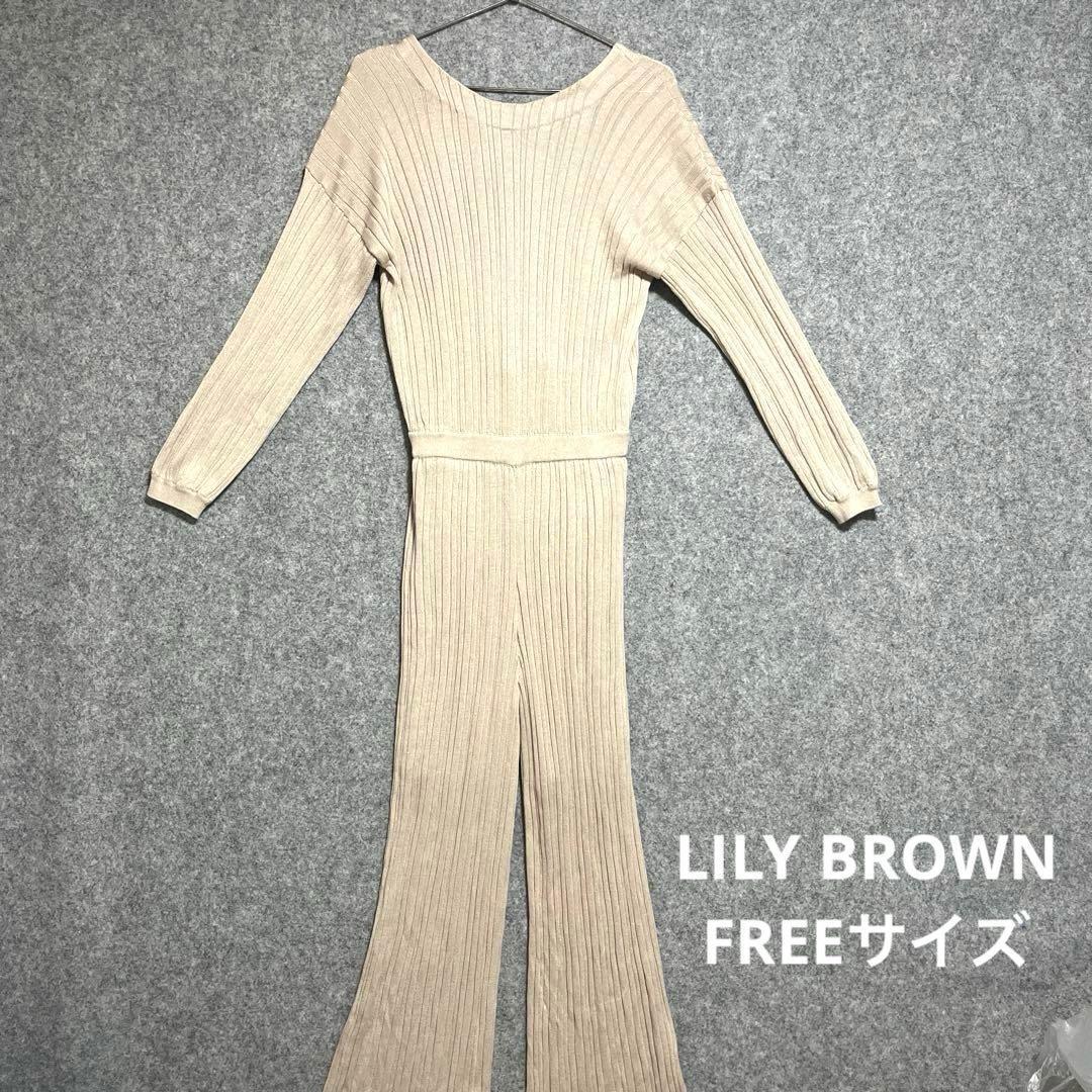 Good conditionLILY BROWN Regular price 14,520 yen Rib knit all-in-one