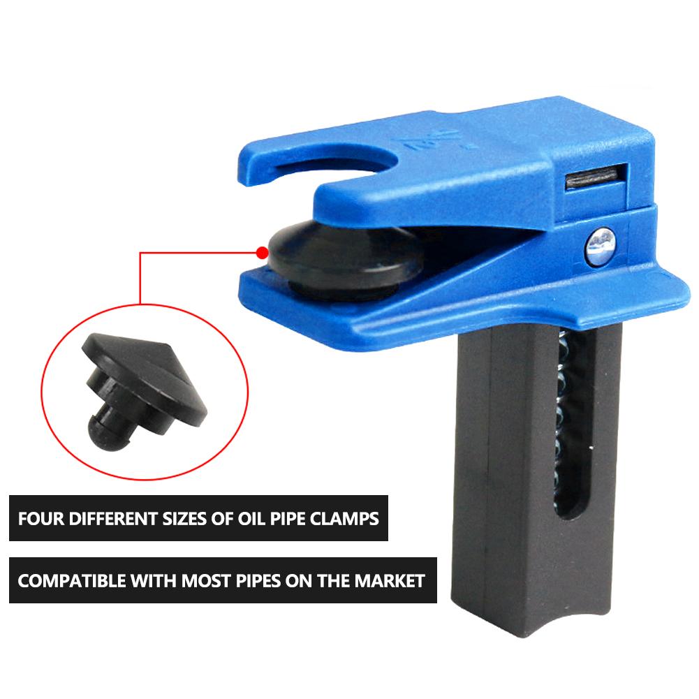 4PCS Car Brake Oil Nozzle Clamp Car Brake Oil Pipe Plug Plug Brake Oil Tool Auto Caliper Piston Seal Stopper Tool
