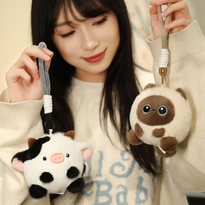 11cm Simulation Animal Decompression Squeeze Ball Stuffed Plush Toy Figurine Cartoon Anime Cute Children's Birthday Gift Doll