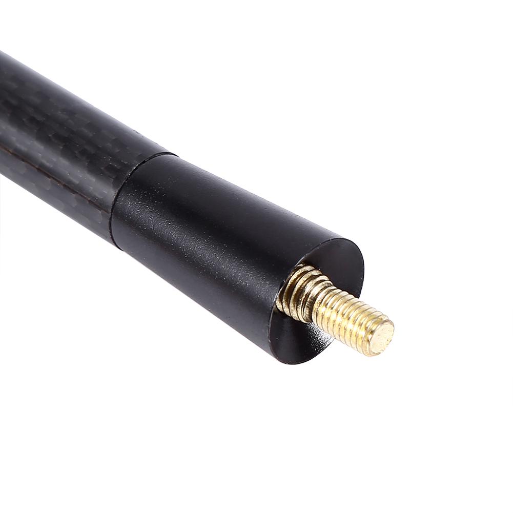 80mm 120mm Schwarz Kohlefaser Schraube Aluminium Auto Kurzantennen Set Universal Autozubehör