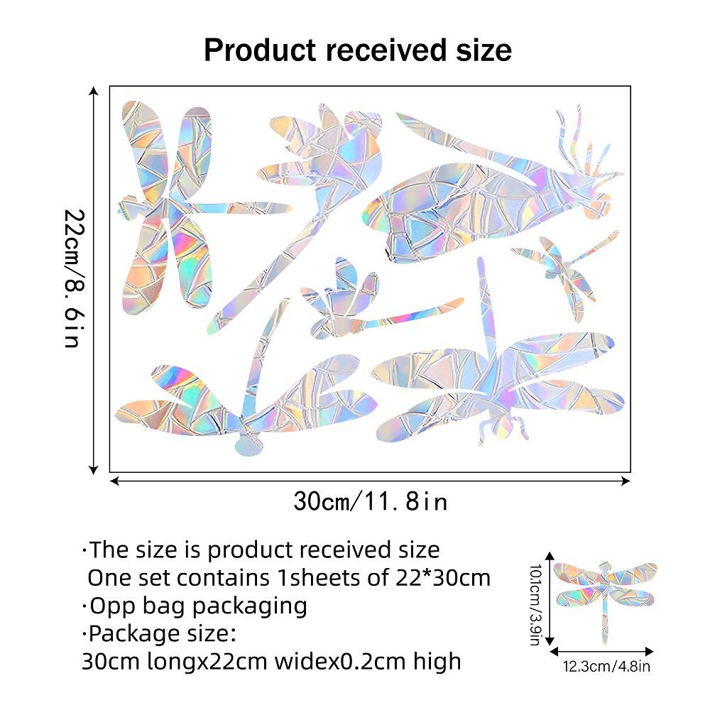 Aike Sun Prism Regenbogen Schmetterling Fensterglas Aufkleber