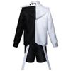 Men 5 Pcs Anime Costume Danganronpa V3: Killing Harmony Cosplay Monokuma Unisex Cosplay Costume Coat+shirt+tie+pants+badge