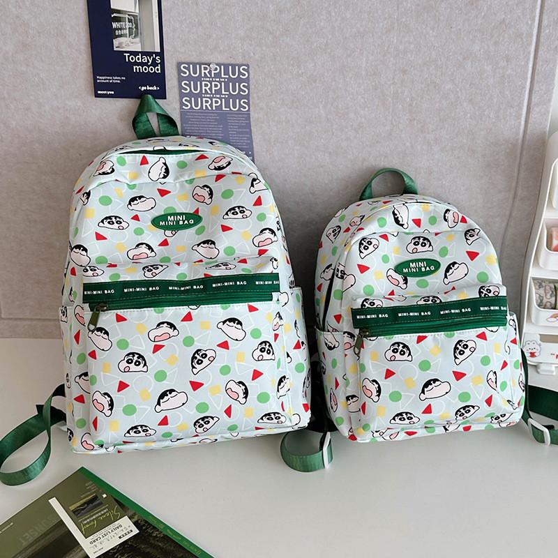 Crayon Chan Shin Cartoon Anime Printed Nylon Backpack Cute And Children Casual