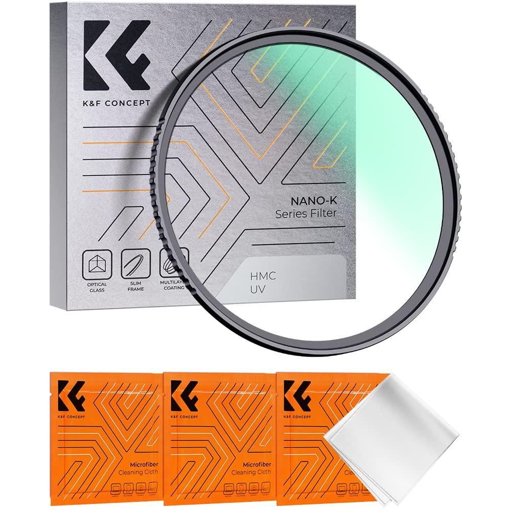 

Concept 62mm MCUV Lens Protection High UV Optical Thin Lens 3 Cleaning Cloths Included K&F Filter, Transmittance, 18-Layer Coating, Protection, Glass,
