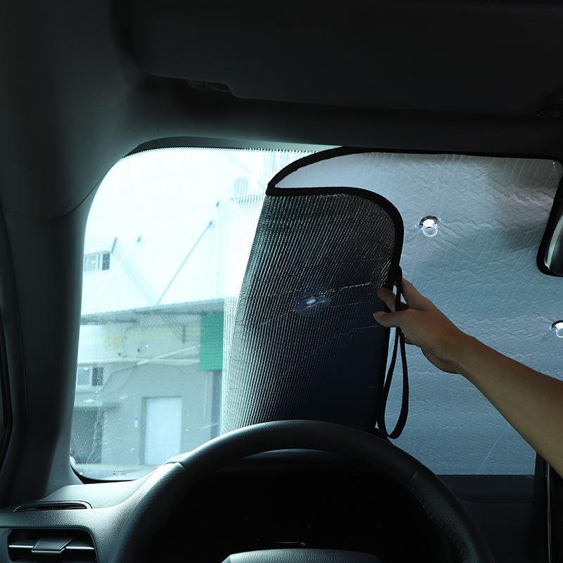 For Toyota Sienna - aluminum foil Silver Car Front Windshield Thermal Curtain Shading Sunscreen Car Accessories