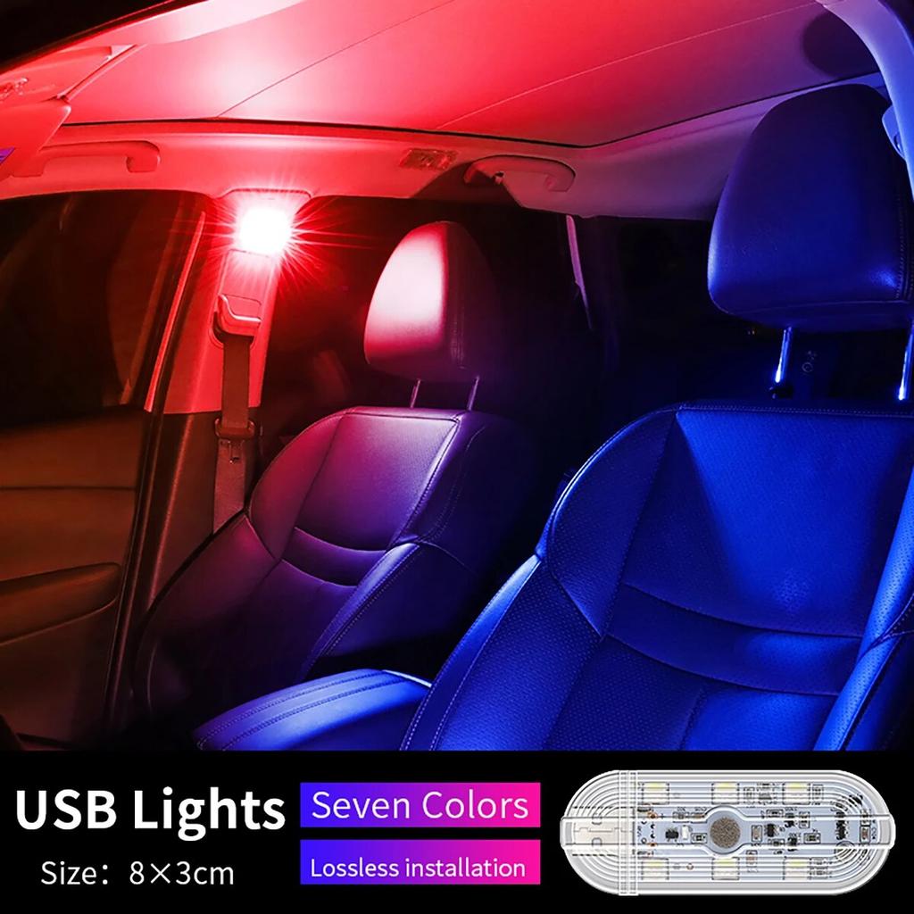1pcs 9SMD Touch Light USB Sensor Rechargeable Touch LED Lamp Mini Atmosphere Light Car Ambient Party Light Night Light