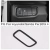 Car Head Lights Lamps Switch Button Panel Cover Trim Fit For Hyundai Santa Fe  -  ABS Carbon Fiber Accessories Interior
