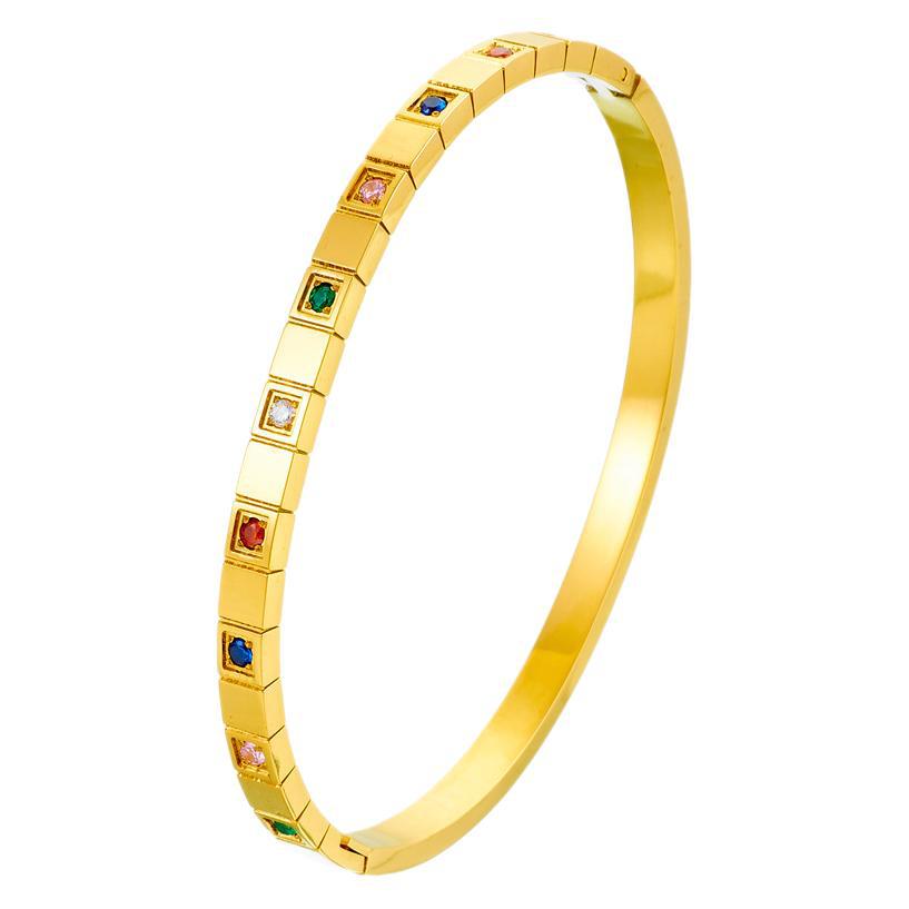 2026 Personalized Diamond-encrusted Diamond Bracelet, Simple European and American Ins Style High-end Niche Fashion Jewelry