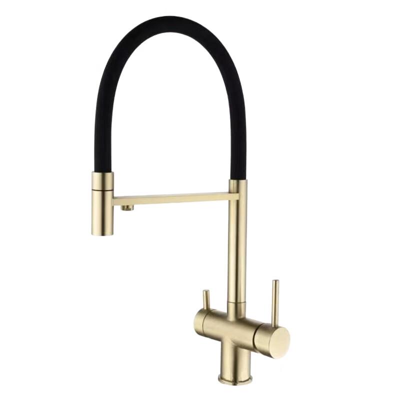 304 Stainless Steel 3-in-1 Kitchen Faucet with Purified Water