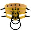 Fashion Women Men Black Rivet Leather Bondage Choker Necklace Punk Circle Spike Goth Collar Harajuku Necklaces Emo Witch Jewelry