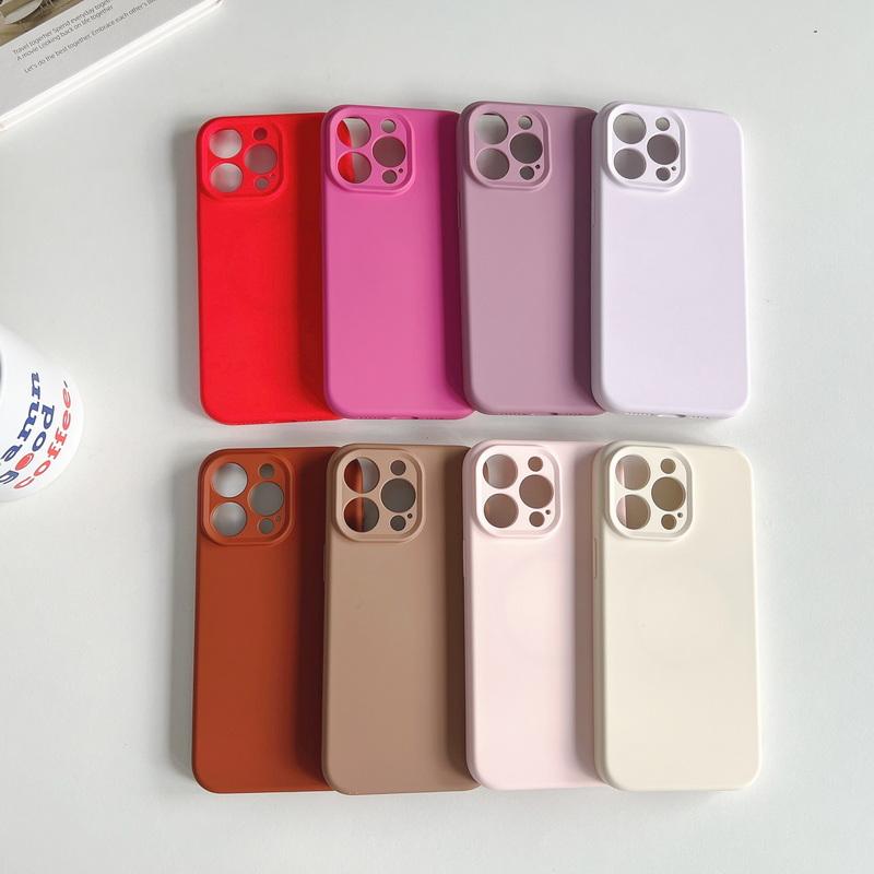 Pentru iPhone 16 15 Pro Max 14 Pro 13 12 11 Huse Culoare Solidă Silicon Lichid Subțire Protecție Obiectiv Moale Mat Rezistent la Șocuri pentru Magsafe Husă Magnetică pentru Telefon