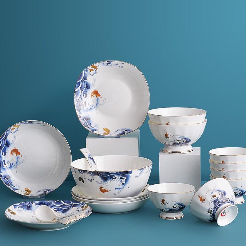 Tang Hui Sea Pearl 22-Piece Bone China Dinnerware Set