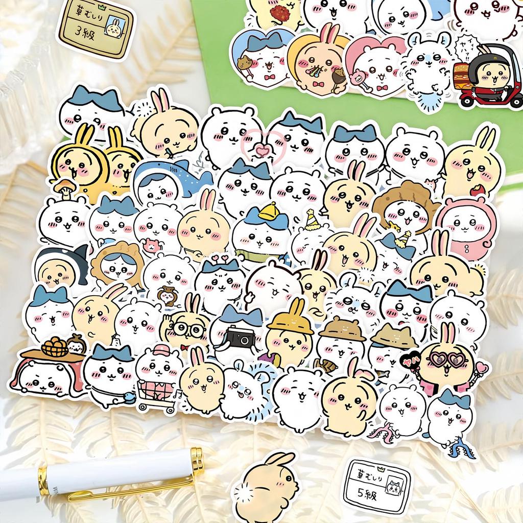 100 Chiikawa Cartoon Stickers: Cute, Waterproof Decals for Phones, Cases, and Computers