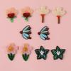 Acrylic Flower & Butterfly DIY Jewelry and Accessories: Earrings, Hairpins, Phone Case Patches.
