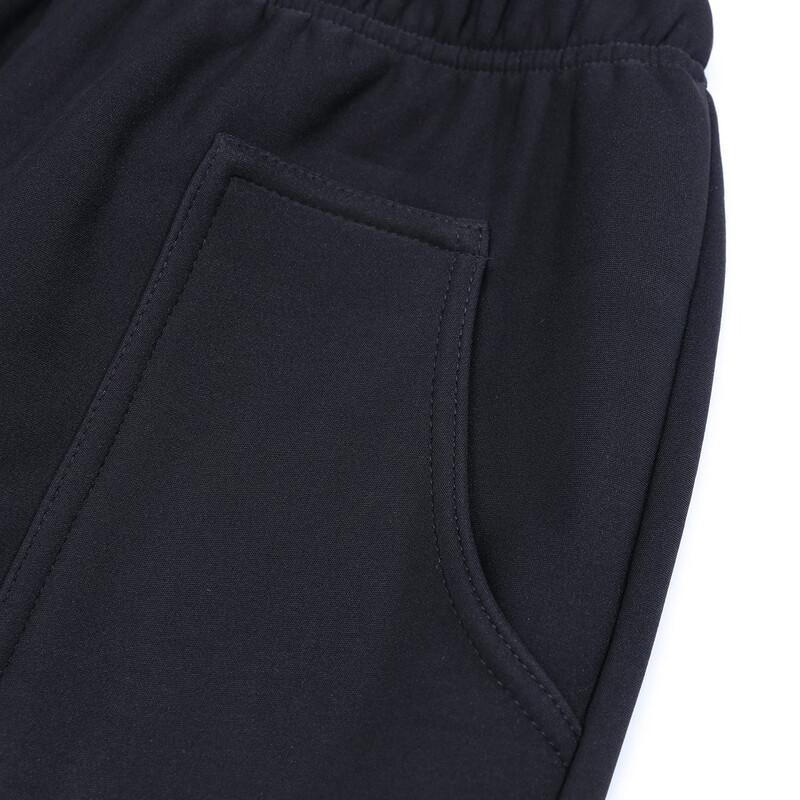 Paosite Fleece-lined Winter Elastic Waist Pants for Mid-aged Women