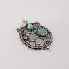 Natural Amazonite Gemstone Silver Pendant 1.9" 925 Sterling Silver Women Jewelry For Special Occasion CP-44-26