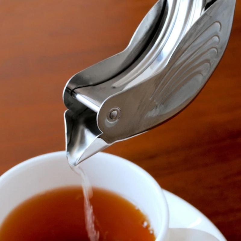 1 stk Bird Sitron Wege Squeezer Anti-korrosjon Håndpresse Appelsin Juicer Håndholdt bærbar Sitrus Juicer i rustfritt stål