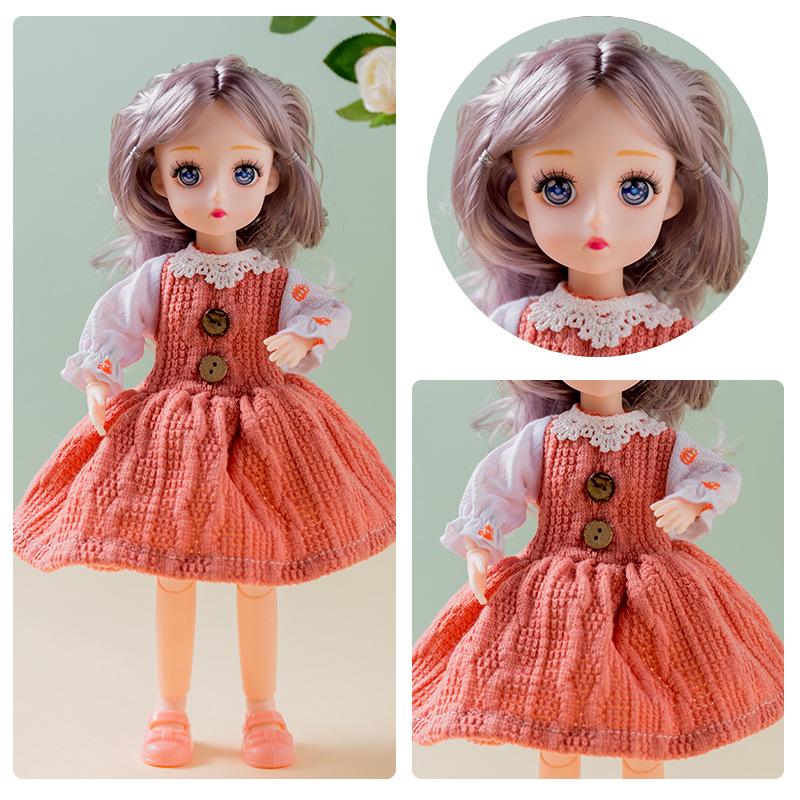 30cm Yitian Barbie Doll Set: BJD Doll with Music, Wedding Dress, and Outfit Changes