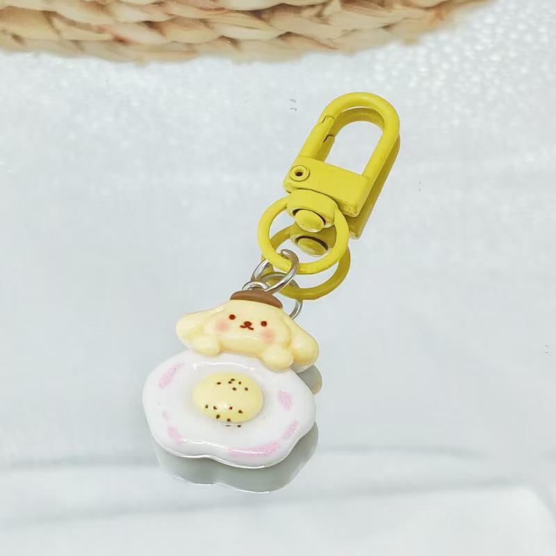 Cartoon Edible Toy Keychain: Cute Doll & Elf Bag Pendant