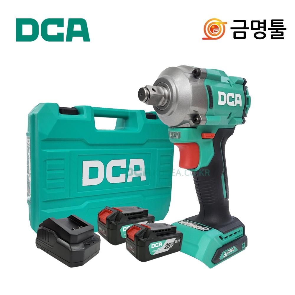 

DCA ADPB358EM перезаряжаемый ударный гайковерт 20 В 4,0 Ач 1 2-дюймовый двигатель BL 2-скоростной регулируемый беспроводной ударный гайковерт