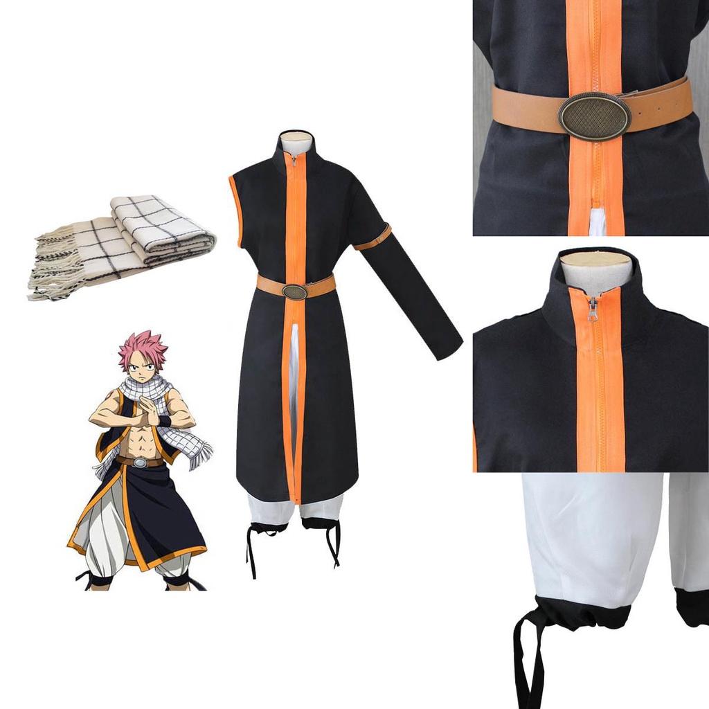 Vynikající anime Fairy Tail Natsu Dragneel Halloweenský cosplay kostým Unisex oblečení