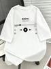 White Oversized T-Shirt with Basta Print