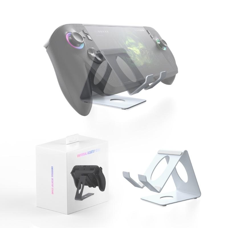 Travel Friendly Space Saving Universal Metal Stand Holder For Tablets And Handheld Devices Ergonomic Design Nonslip Base