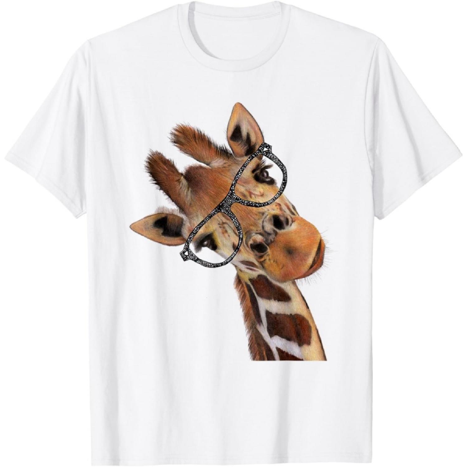 Футболка с жирафом в стиле хипстер  Good Time  Мужская Женская Детская S