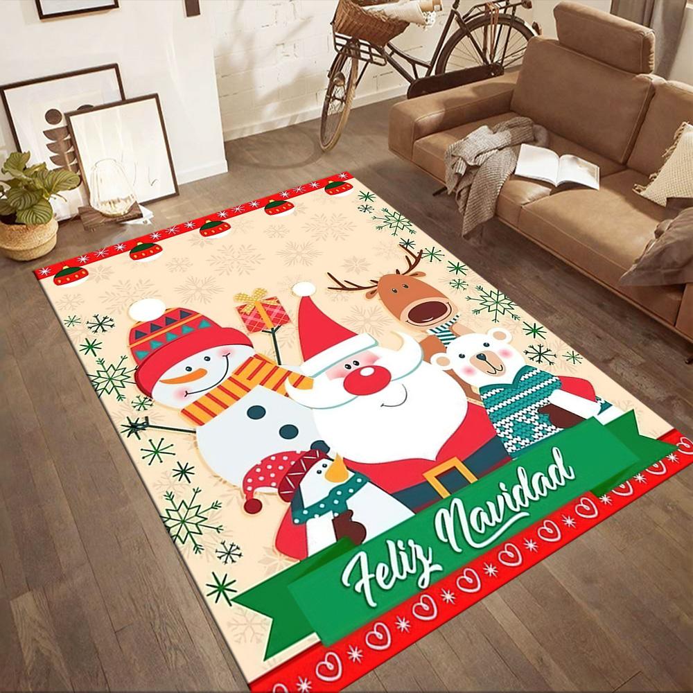Christmas 36 Floor Mat Design for Bedrooms Dormitory Entryway Game Room Anti-slip Rug Anime Office Decor Perfect Gift for Women/Men