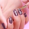 Dual-Use Nail Brush Pen Fiber Bristles Metal Body Multifunctional Nail Pen for Sculpting And UV Nail Art