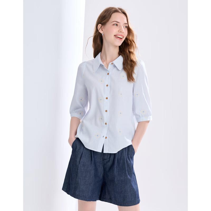 BETU Women's Summer Short Sleeve Shirt