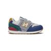 New Balance Nb 996 Сетчатые Амортизирующие Дышащие Низкие Кроссовки Детская Обувь Серо-Синие IZ996JO3