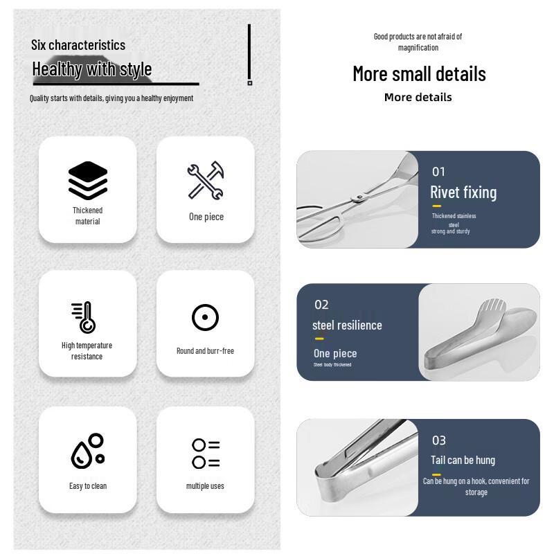 Stainless Steel Food Clip