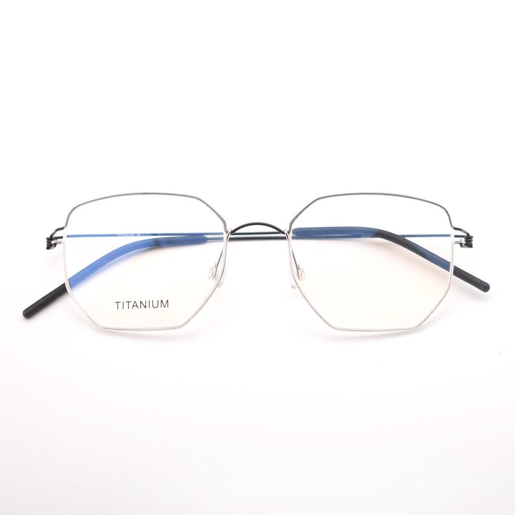 Linde Ultra-Light Esben Irregular Polygonal Anti-Blue Light Myopia Glasses Frame