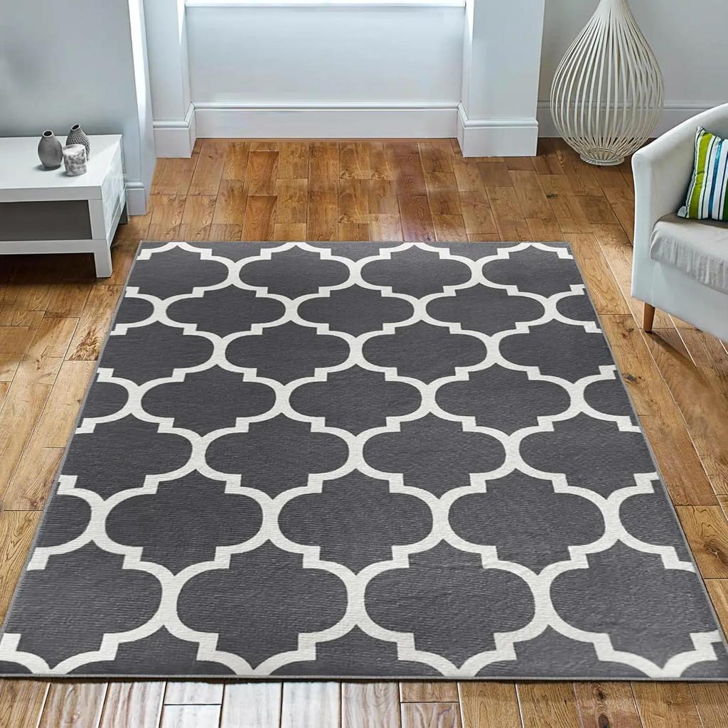 Geometric Style Living Room Carpet, Durable And Slip-Resistant Sofa, Coffee Table Rug, Bedroom Floor Mat, Home Decoration