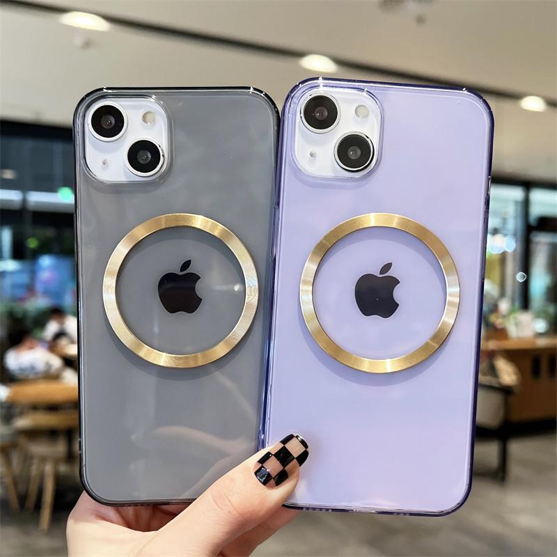 Candy Color Magnetring Klare Telefonhülle für iPhone 13 11 12 14 Pro Max Xs Max Xr X 13pro Max Silikon Stoßfeste Softcover