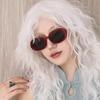 Sexy Small Oval Sunglasses for Women New Fashion Black Red Sun Glasses Female Vintage Colorful Shade Eyeglass