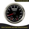 Waterproof Car Boat Universal 85mm GPS Speedometer Odometer with Fuel Level Tachometer Water Temp Oil Pressure Red Backlight