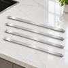 4 Pieces Steam Table Adapter Rod Easy to Clean Stainless Steel Pan Divider Bar